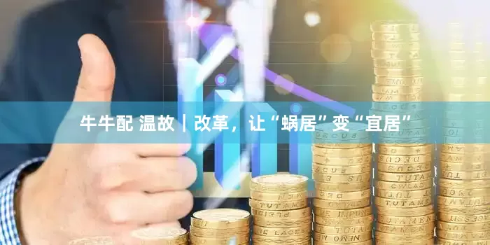 牛牛配 温故｜改革，让“蜗居”变“宜居”