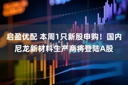 启盈优配 本周1只新股申购！国内尼龙新材料生产商将登陆A股